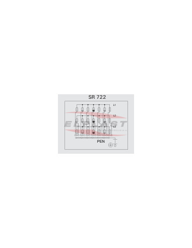 Rozpojovací jistící skříň - SR722/NVW2