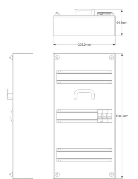 Kryt 3x11 modulů 450x225