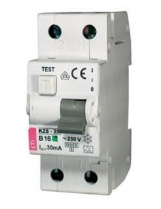 Kombinovaný proudový chránič KZS 2M AC B 10A/0,03
